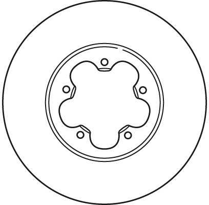 TRW 280x28mm, 5x111,5, ventiliuojamas, dažytas DF2389S 1371394