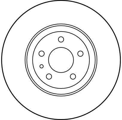 TRW 284x22 mm, 5x98, ventiliuojamas, dažytas DF1749