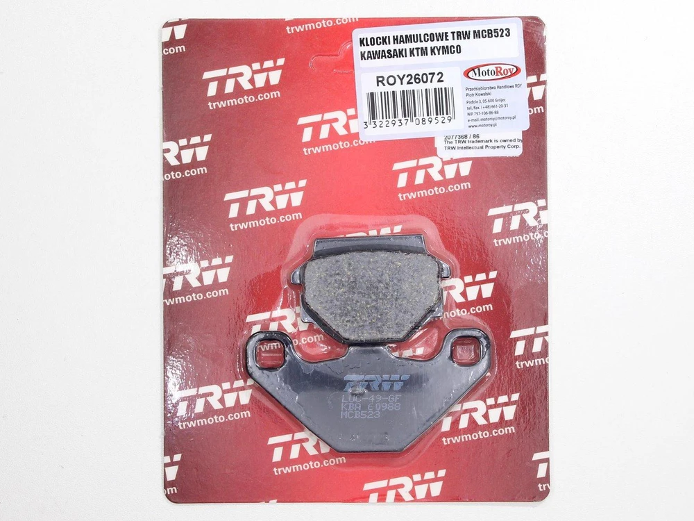 TRW MCB523 stabdžių trinkelės KAWASAKI KTM KYMCO