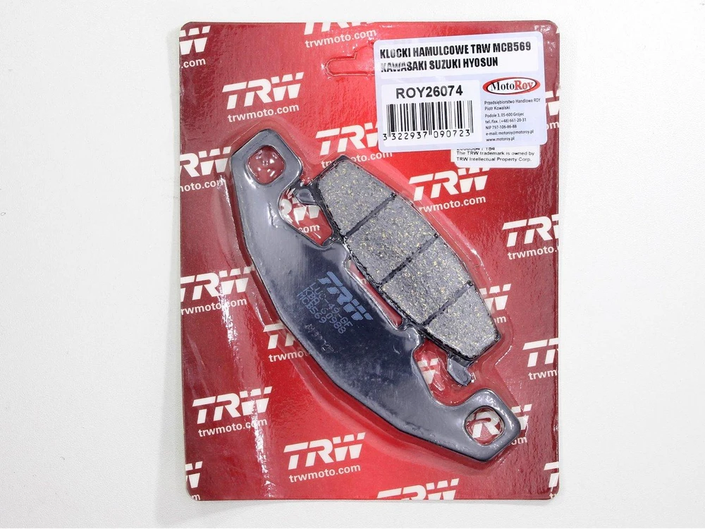 TRW MCB569 STABDŽIŲ KALADĖLĖS KAWASAKI SUZUKI HYOSUN EBC FA129