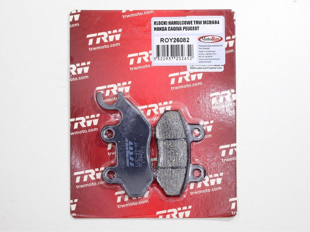 TRW MCB684 STABDŽIŲ KALADĖLĖS HONDA CAGIVA PEUGEOT