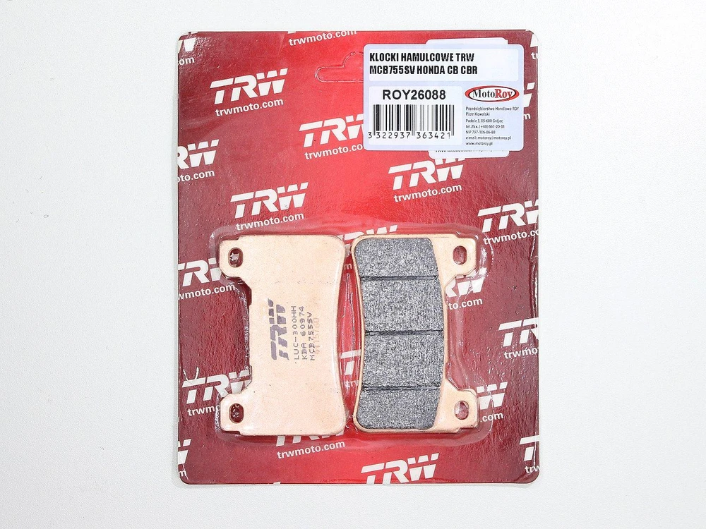TRW MCB755SV STABDŽIŲ KALADĖLĖS HONDA CB CBR