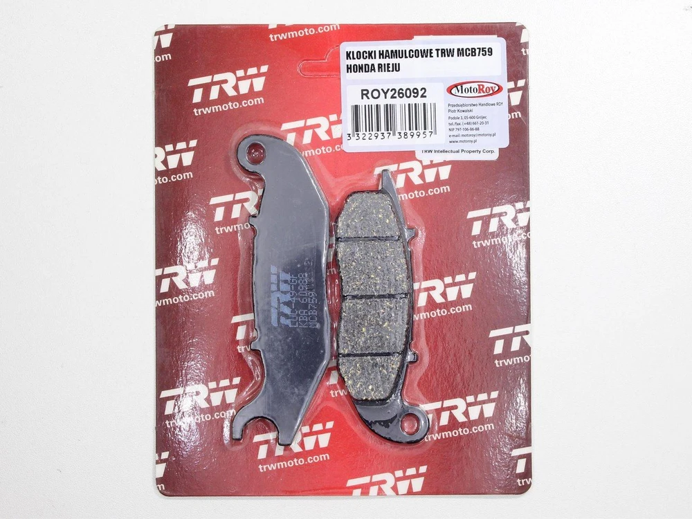 TRW MCB759 STABDŽIŲ KALADĖLĖS HONDA RIEJU