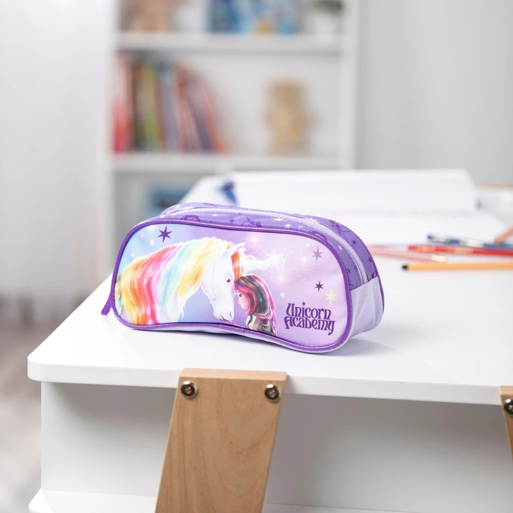 Unicorn Academy Vienaragio akademijos pieštukų dėklas