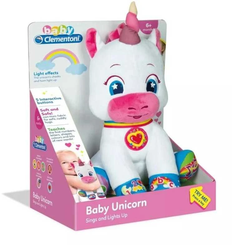 Unicorn Vienaragis Silverbelle interaktyvus pliušinis žaislas Clementoni