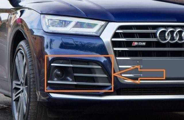VAG 4Naujas originalus Audi SQ5 17-18 priekinis bamperis apatinis groteles dešinė juoda 80A807680PRU6