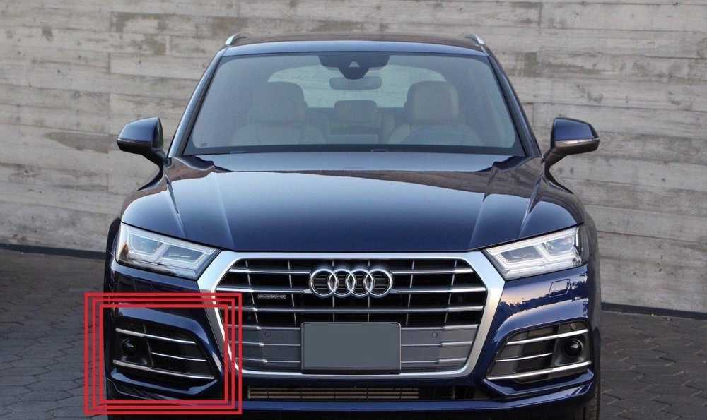 VAG 4Naujas originalus Audi SQ5 17-18 priekinis bamperis apatinis groteles dešinė juoda 80A807680PRU6