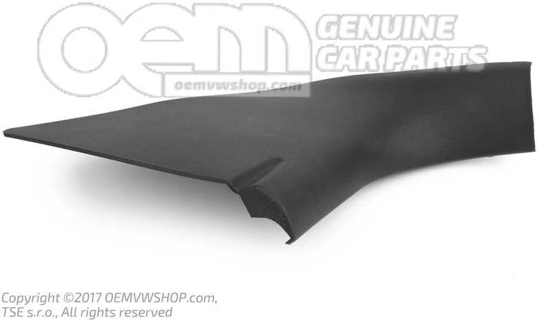VAG A Stulpelio Dekoracija Satin Juoda Volkswagen Golf Jetta 1J2863483GB41