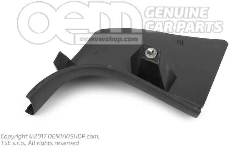 VAG A Stulpelio Dekoracija Satin Juoda Volkswagen Golf Jetta 1J2863483GB41