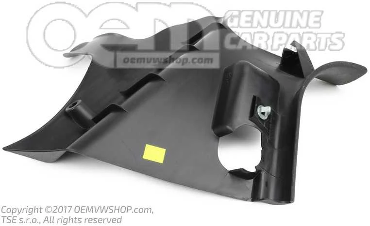 VAG A Stulpelio Trimas Satino Juodos Spalvos Volkswagen Golf R32 2003 2004 Originalus 1J2863484GB41