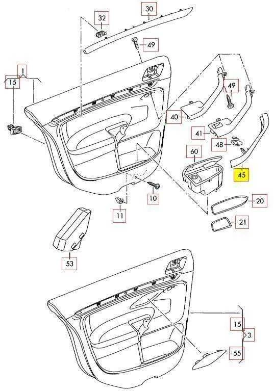 Vag A4 A6 A8 Anthracite Dekoras Originalus 1K4868056B75R