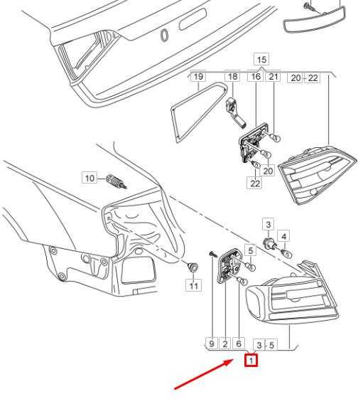 Vag A4 B8 Combi Galinė Šviesa Originalus 8K9945096A