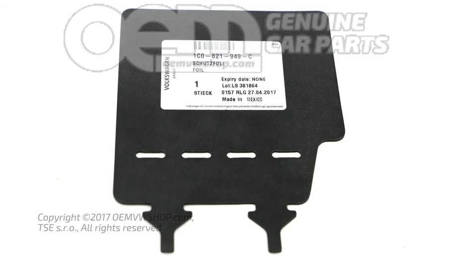 Vag Apsauginė Plėvelė Volkswagen New Beetle 2000 2010 Originalus 1C0821949C