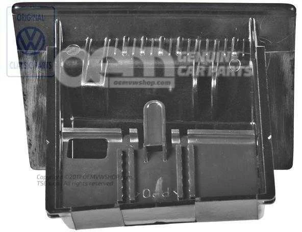 Vag Ashtray Satin Juodas Volkswagen Polo 86C 80 1982 1994 Originalus 867857309B01C
