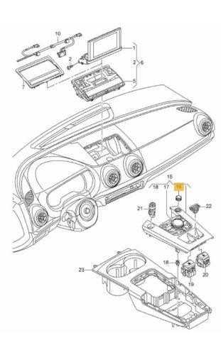 VAG AUDI 16-18 TT garsumo reguliavimo sukamoji rankenėlė originali 8S0919070