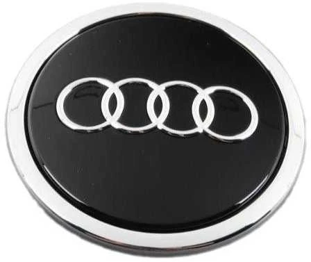 Akumuliatorius VAG "Audi" 21 colio lengvojo lydinio ratlankio centrinė stebulė juoda blizgi kepurė originali 8T0601170AAX1