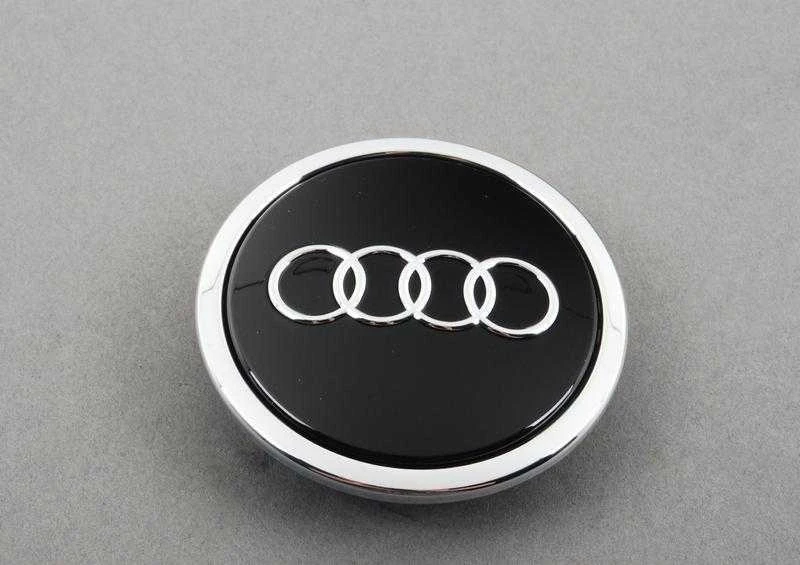Akumuliatorius VAG "Audi" 21 colio lengvojo lydinio ratlankio centrinė stebulė juoda blizgi kepurė originali 8T0601170AAX1