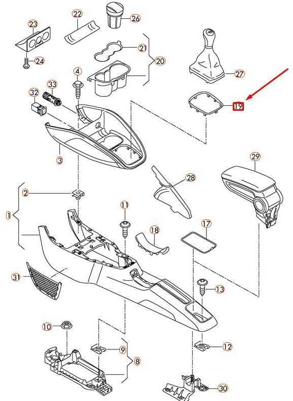 VAG AUDI A1 8X Centrinės konsolės laikiklis 8X0864260 NAUJAS ORIGINALUS