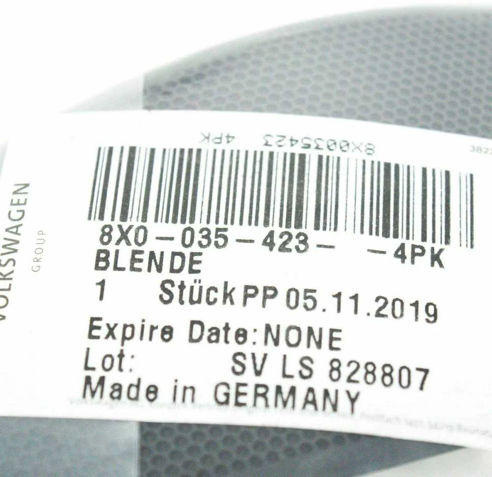 VAG AUDI A1 8X priekinių kairės pusės durelių garsiakalbio apdaila originali 8X00354234PK