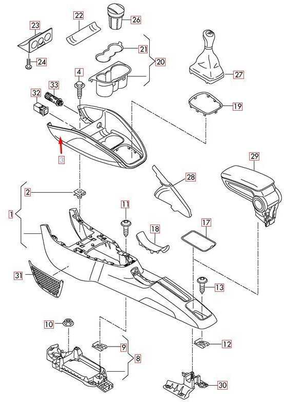 VAG Audi A1 8X1 centrinės konsolės viršutinė apdaila 8X0863241 6PS NAUJA ORIGINALI