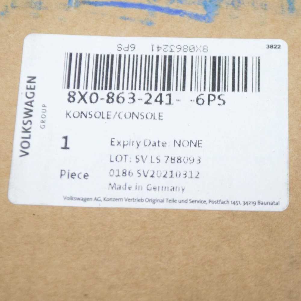 VAG Audi A1 8X1 centrinės konsolės viršutinė apdaila 8X0863241 6PS NAUJA ORIGINALI