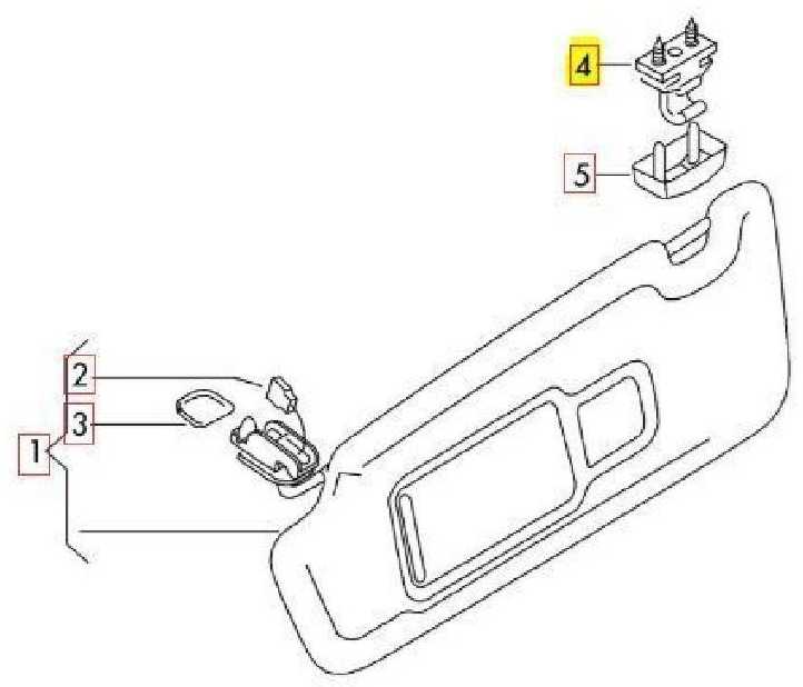 VAG AUDI A1 A1 A3 A3 A4 A4 A5 Q3 Q5 TT Saulės skydelio laikiklis originalus 8W0857562ADT4