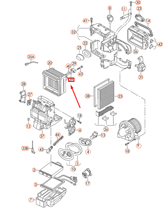 VAG AUDI A1 MK1 garintuvo išsiplėtimo vožtuvo O-Ring originalus 7H0820749