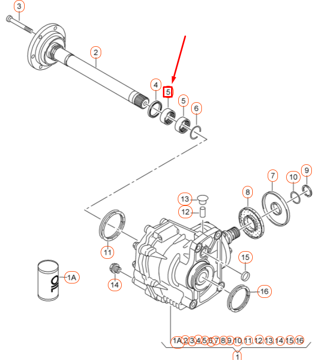 VAG AUDI A1 MK1 priekinės ašies flanšinio veleno adatinis guolis originalus 012409139A