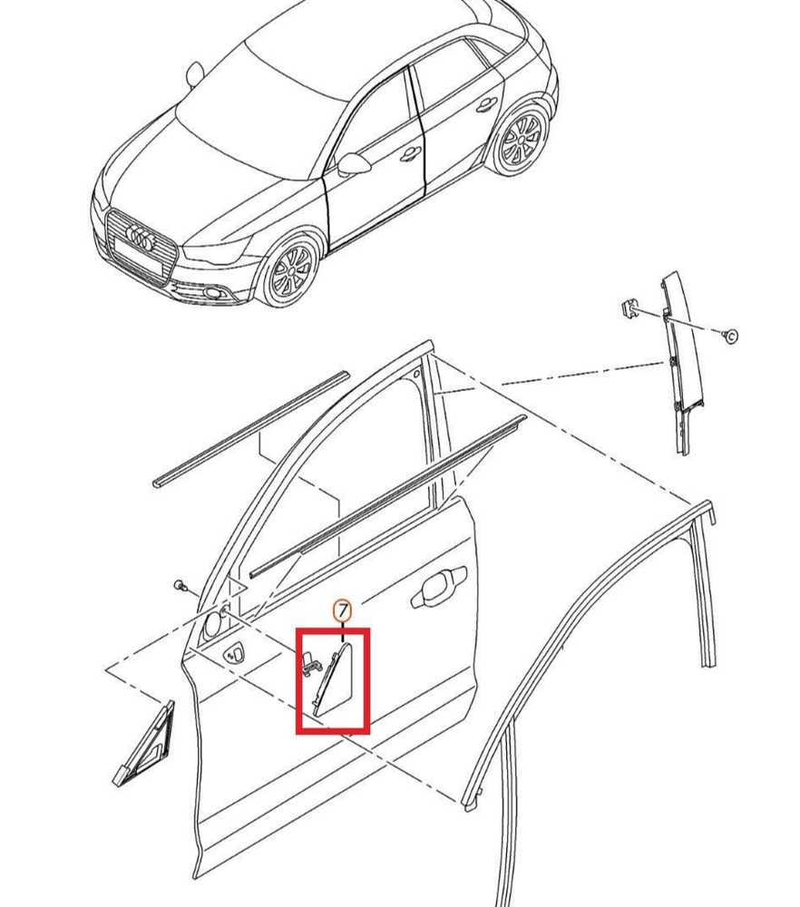 VAG AUDI A1 priekinių durelių kampų apdailos dangtelis blizgiai juodas kairėje N/S originalus 8X4837637E