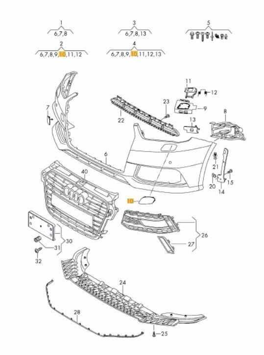 VAG AUDI A1 S-Line priekinių žibintų ploviklio dangtelis dešinysis originalus 8XA807754AGRU