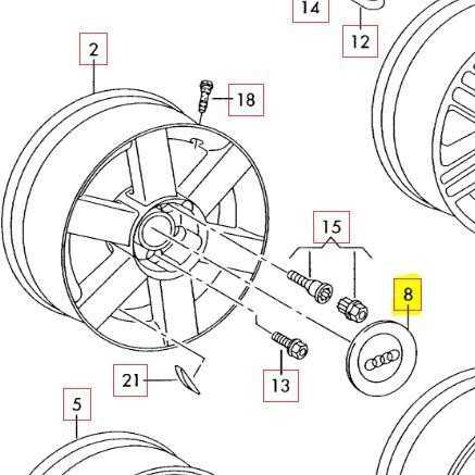 VAG AUDI A2 A2 00-05 A3 01-03 Lydinio ratlankio centrinis dangtelis Riebokšlio dangtelis originalus 8Z0601165FZ17