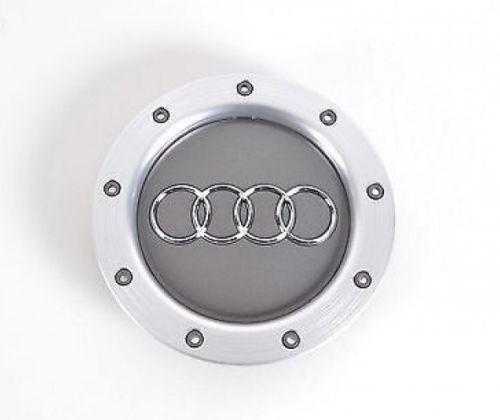 VAG "Audi A3" 2003-2013 17 colių lengvojo lydinio ratlankio centro stebulės sidabrinis dangtelis originalus 8P0601165G1H7