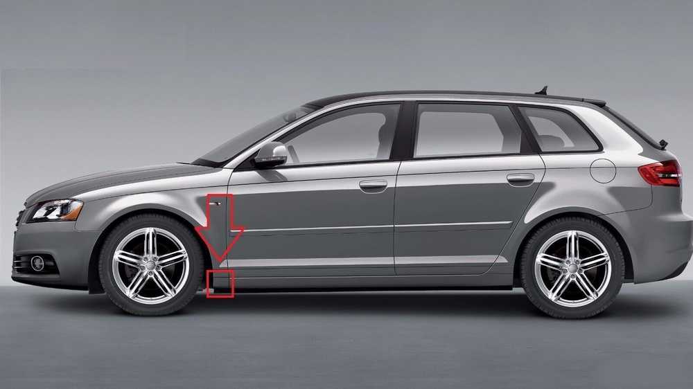 VAG AUDI A3 8P 04-13 Priekinio sparno pamušalas gruntuotas kairėje N/S originalus 8P0853991BGRU