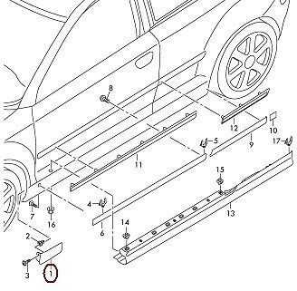 VAG AUDI A3 8P 04-13 Priekinio sparno pamušalas gruntuotas kairėje N/S originalus 8P0853991BGRU