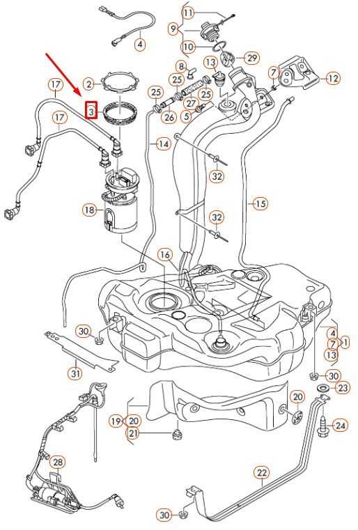 VAG AUDI A3 8P Kuro siurblio tarpinė O-Ring originali 8E0919133B
