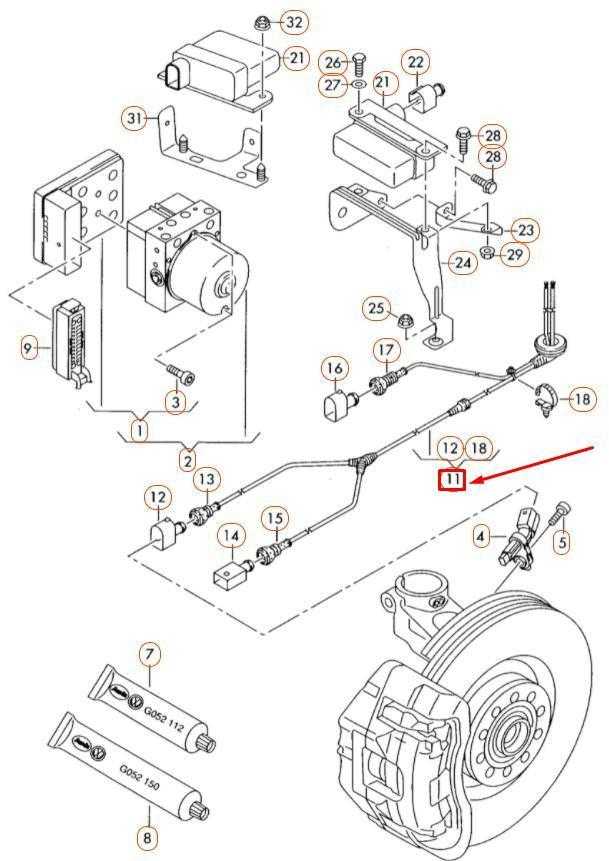 VAG AUDI A3 8P priekinis kairės pusės ABS jutiklis originali 1K0927903J