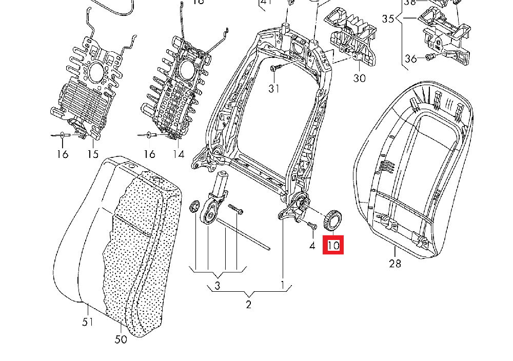 VAG AUDI A3 8V A4 B9 A6 C7 PRIEKINĖS SĖDYNĖS ATLOŠO REGULIAVIMO RANKENĖLĖ RATAS 8K08816714PK ORIGINALUS