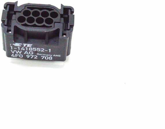 VAG AUDI A3 8V plokščias kontaktų korpusas 8 kontaktų juodas originalus 4F0972708