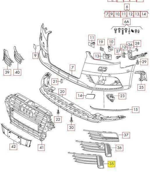 VAG AUDI A3 8V Priekinis bamperis apatinis N/S kairės pusės grotelės 8V58076819B9 Originalus
