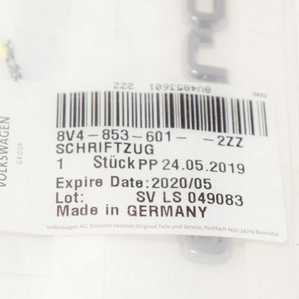 VAG AUDI A3 A6 Q7 priekinis sparnas E-Tron Inscription emblema originali 8V48536012ZZ