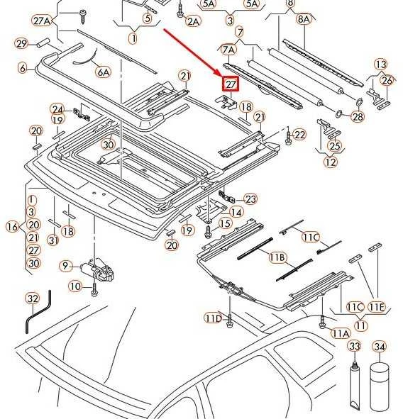 VAG AUDI A3 galinio stoglangio rėmo laikiklis Originalus 8P4877657