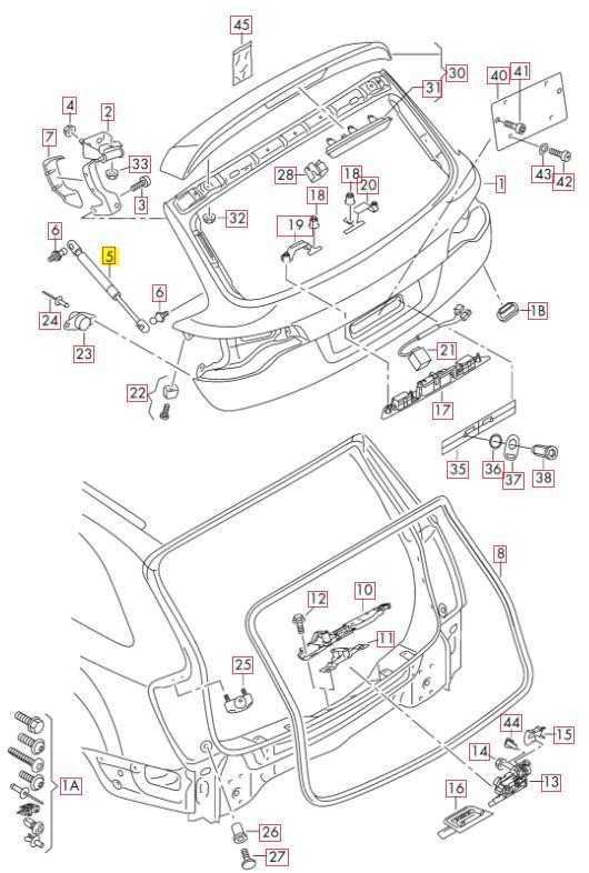 VAG Audi A3 Hatch Strut originalus 4L0827552E