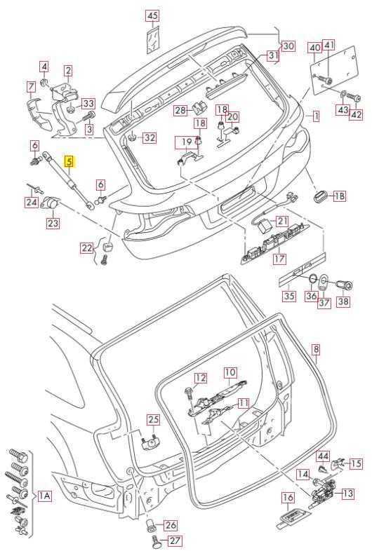 VAG Audi A3 Hatch Strut originalus 4L0827552E