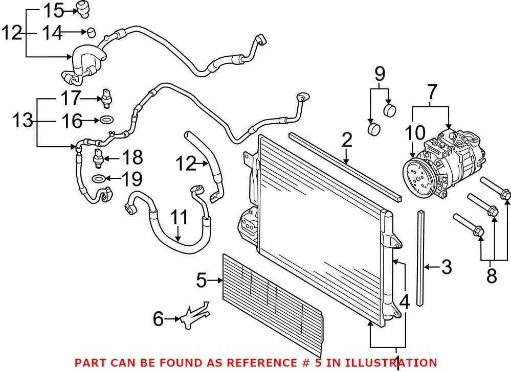 VAG Audi A3 kondensatoriaus grotelės originalios 1K0820746