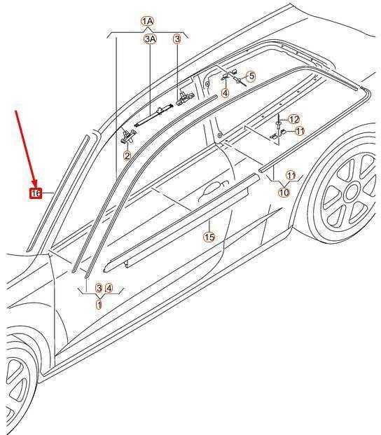 VAG AUDI A3 priekinė dešinioji vandens deflektoriaus juostelė originali 8V3854328C01C