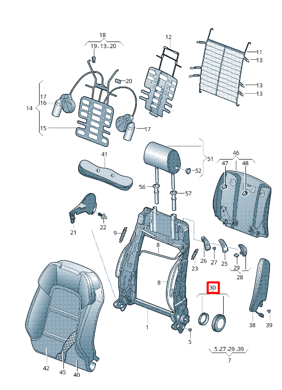 VAG AUDI A3 priekinių sėdynių reguliavimo rankenėlė originali 8P0881671A4PK