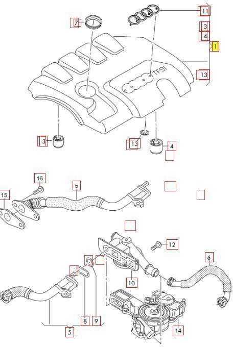 VAG Audi A3 Q3 TT 1.8L TFSI variklio dangtelis originalus 06J103925BF