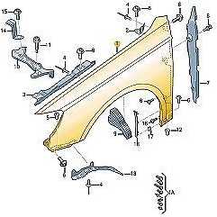 VAG AUDI A3 RS3 Priekinis Kairysis Sparnas 8V0821105F Naujas Originalus