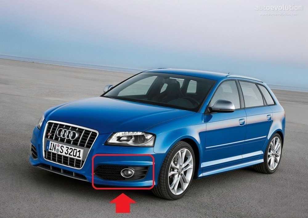 VAG AUDI A3 S3 08-12 FL kairės pusės priekinio bamperio rūko žibinto grotelės originalios 8P0807681P9B9