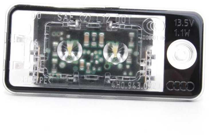 VAG "Audi A3 S3 A5 S5 A8 S8 RS5" LED valstybinio numerio ženklo žibintas galinis žibintas RH originalus 4H0943022